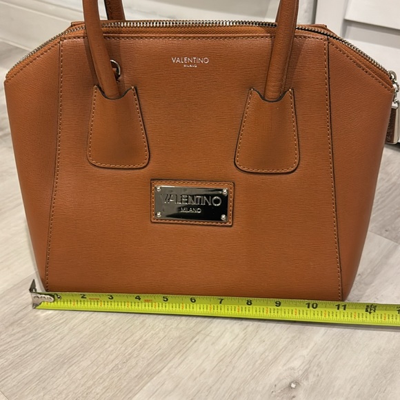 Valentino Milano Leather Tote Bag W/paper credentials and clean inside like new. - Picture 10 of 13